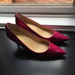 Hot pink patent Ivanka Trump pumps