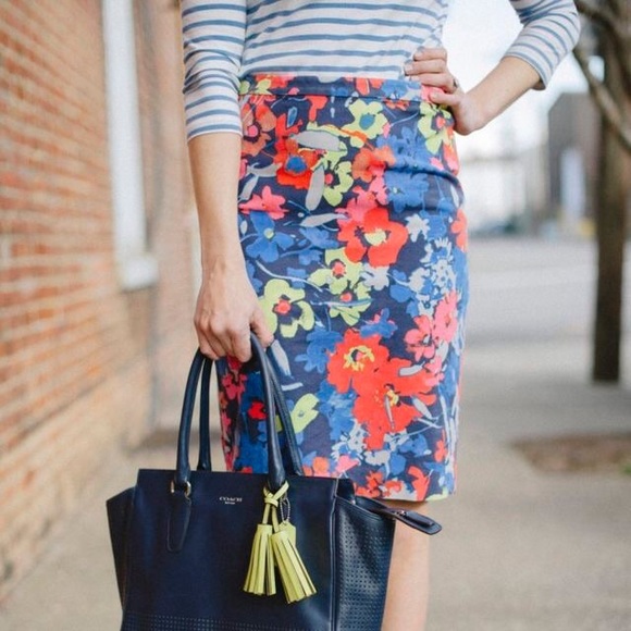 LOFT floral skirt.