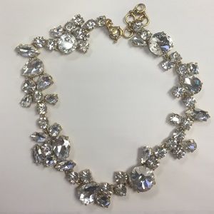 J Crew Crystal Foliage Necklace