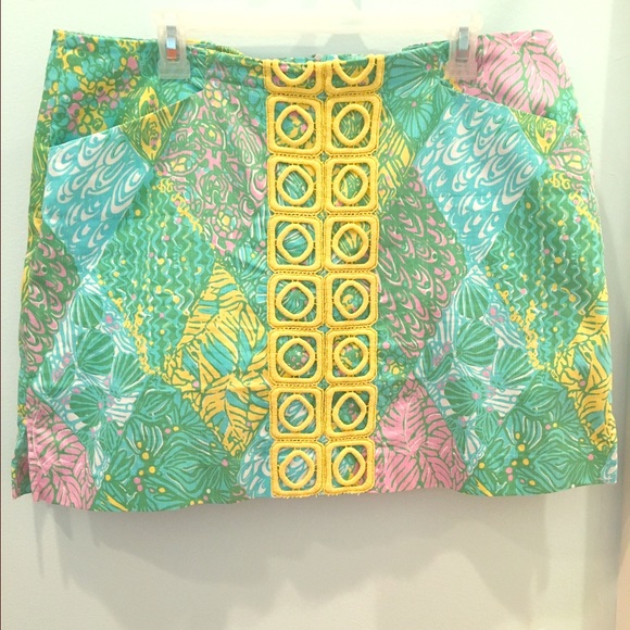 Lilly Pulitzer multi Sun Dance Marigold skort (14)