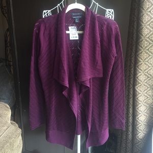 Purple Tahari cardigan
