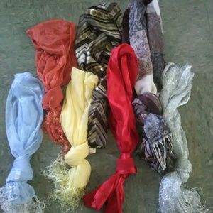 ***SOLD***Seven Stylish Scarves
