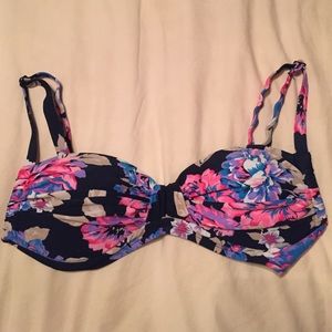 Floral Bandeau Swimsuit Top
