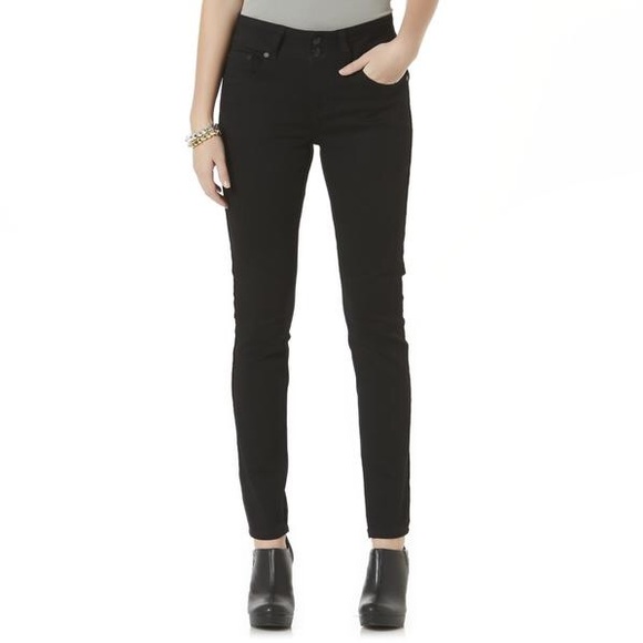 Sexy knit denim black jeans - Picture 1 of 4