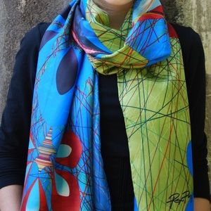 Rex Ray Silk Scarf - Cooper