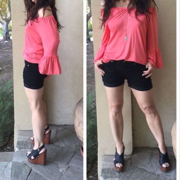 Black distress Jean shorts ONE HOUR SALE - Picture 4 of 4