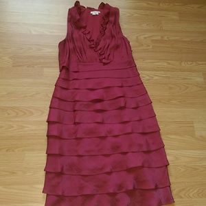 Beautiful Formal Red Sleeveless Dress