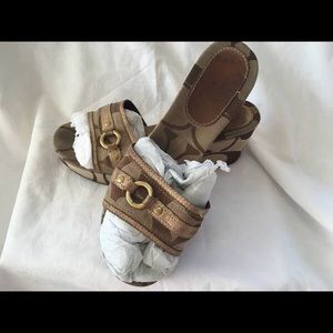 Coach wedge sandal