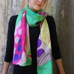Rex Ray Silk Scarf - Leonard