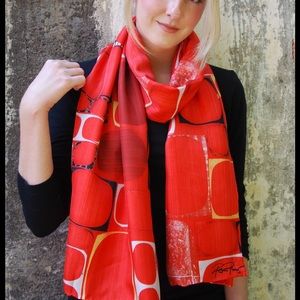 Rex Ray Silk Scarf- Leopold