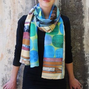 Rex Ray Silk Scarf - Marlin