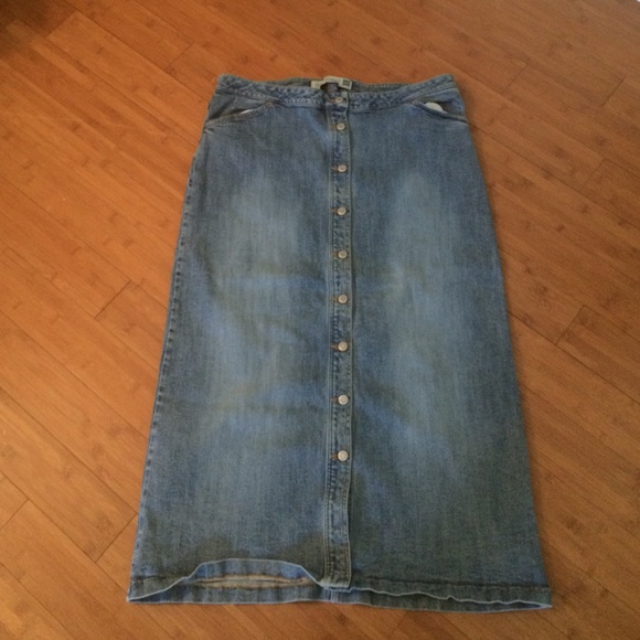 Gap Jean maxi skirt