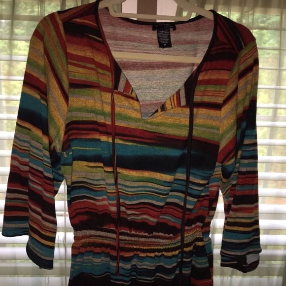 Attyre Multicolor Striped Top