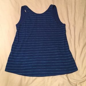 Blue stripe tank top