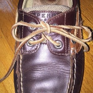 Leather Sperry Topsiders