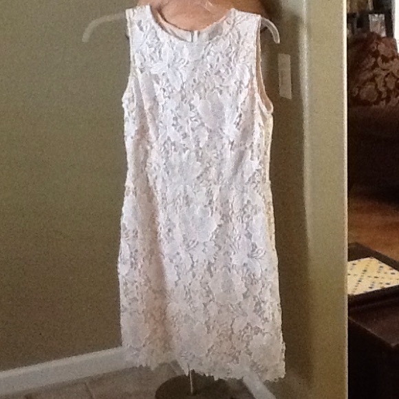 Cream lace dress