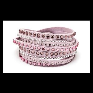 Vegan Leather Wrap Bracelets W/ Swarovski Elements