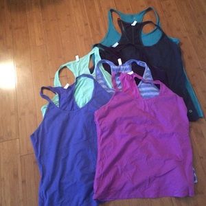 7 gap fit racer back tank tops