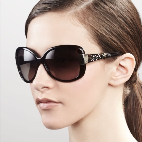 Dior Brown Midnight Crystal Sunglasses Dark Havana