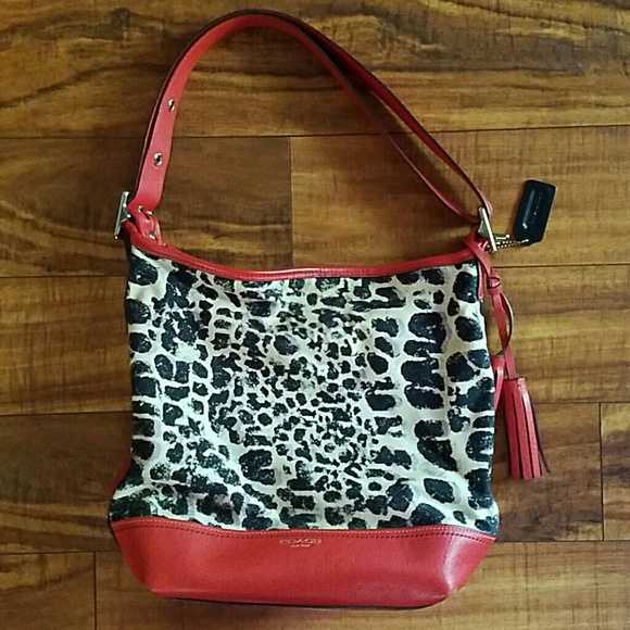 Coach legacy ocelot leopard print