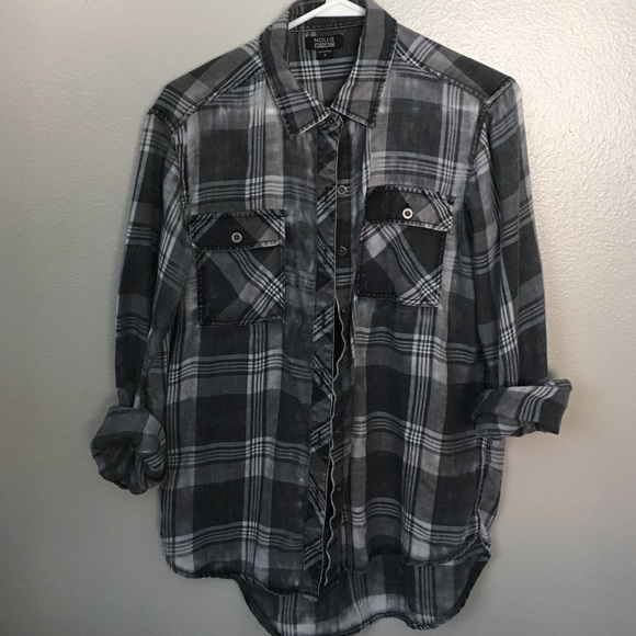 Grey and White Flannel