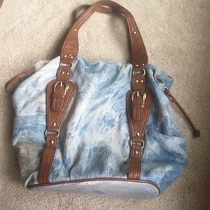 Large Jean beach bag