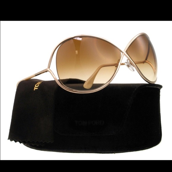 Tom Ford Sunglasses MIRANDA Beige Gold