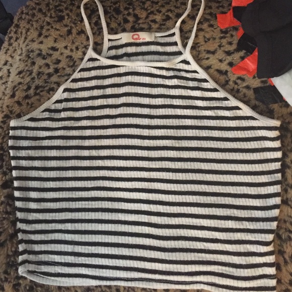 stripped crop top