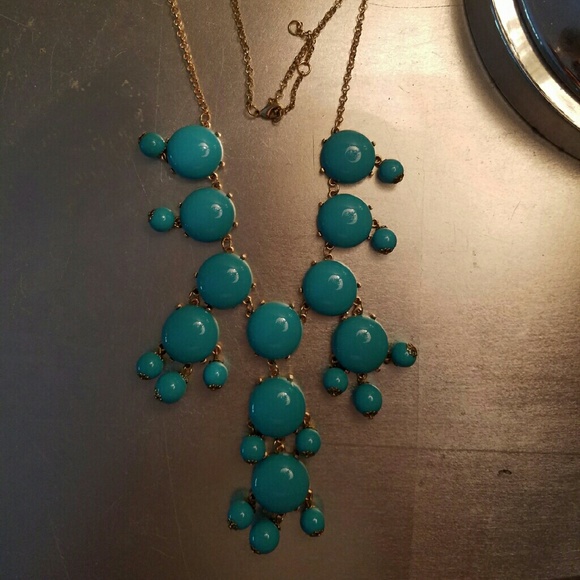 Teal bubble necklace