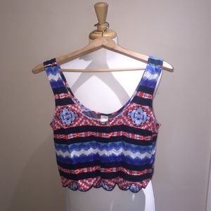 LA Hearts Cropped Summer Tank