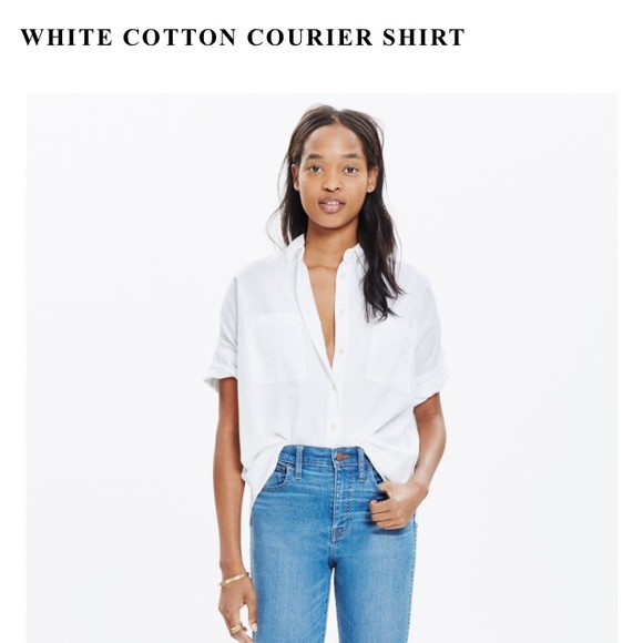 Madewell Courier Shirt in white