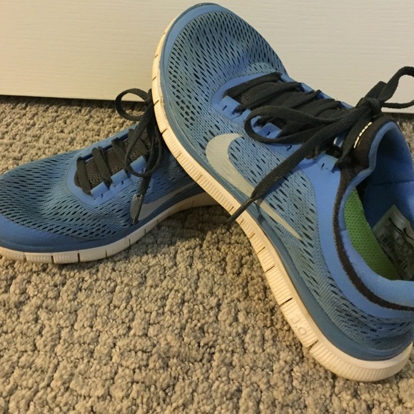 Light blue Nike free runs
