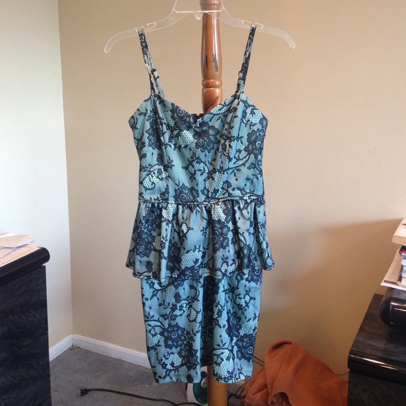 Peplum cocktail dress