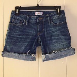 TILT medium wash shorts