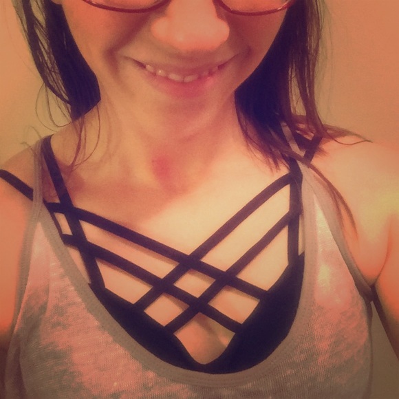April Spirit Other - 🔥🆕Black seamless caged bralette