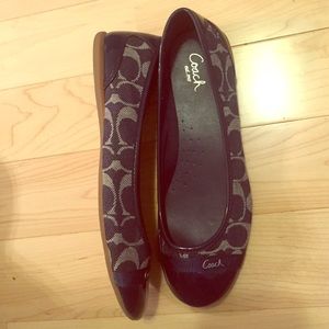 Navy blue coach shoes