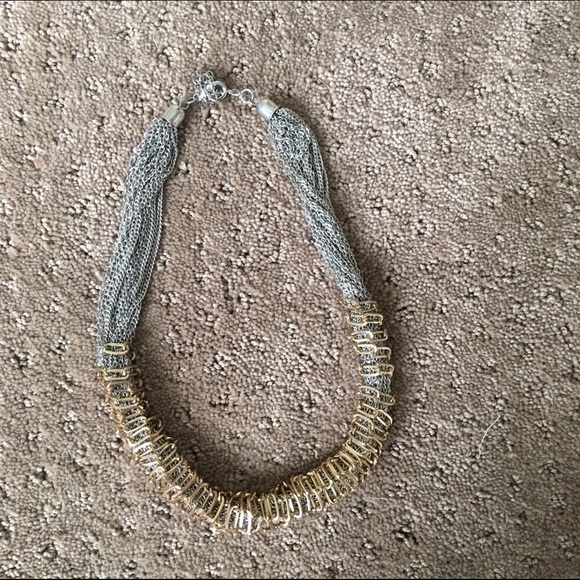 Macys gold and silver necklace