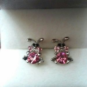 New pink bunny earrings