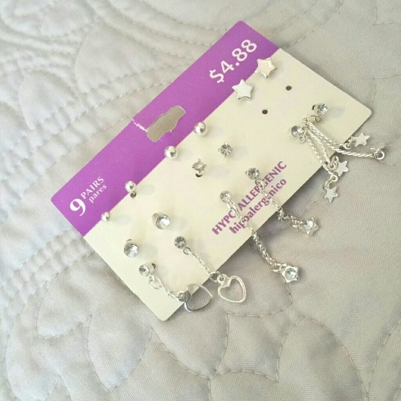 FREE W/ PURCHASE Silver Studs