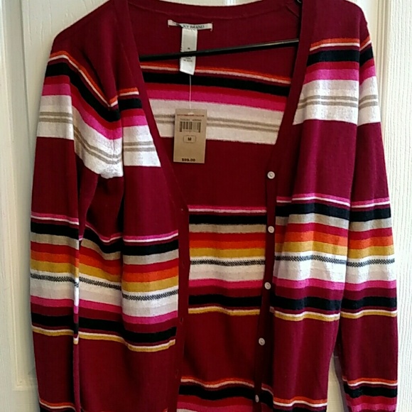 NWT Lucky Brand Striped Cardigan-Medium