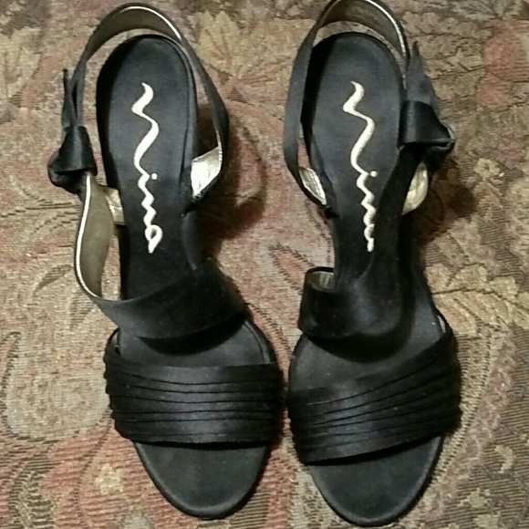 Nina Satin Heel