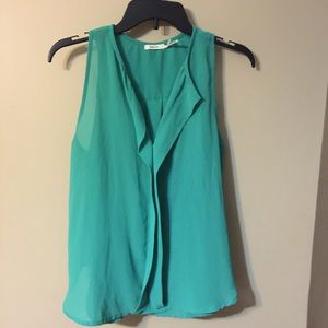 Teal dressy tank top
