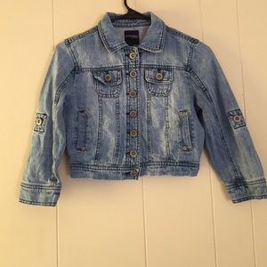 Cropped jean jacket