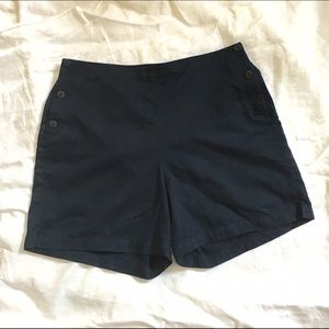 Black high waisted sailor shorts