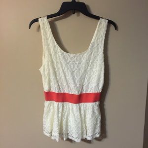 Lace tank top