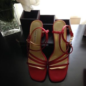 Ann Marino red vintage heels, size 6.5