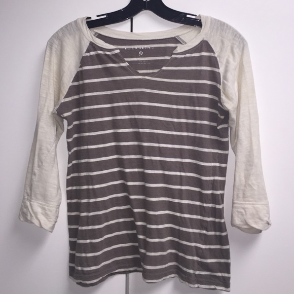 Striped Baseball Tee - Picture 1 of 3
