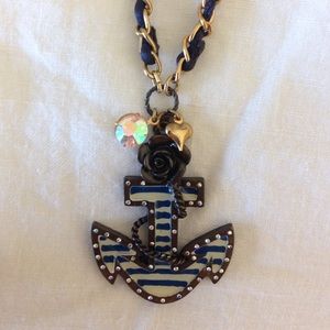 Betsey Johnson Anchor Necklace