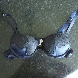 Blue Lace Pushup Bra