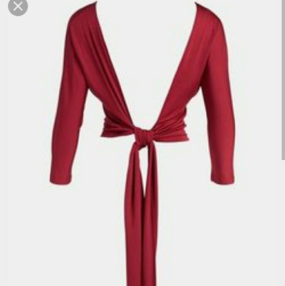 Open back tie top